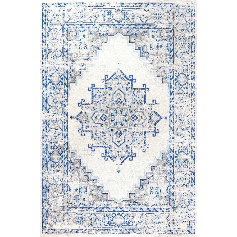 Inigo Cottage Medallion Area Rug. Picture 1