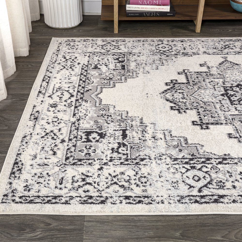 Inigo Cottage Medallion Area Rug. Picture 3