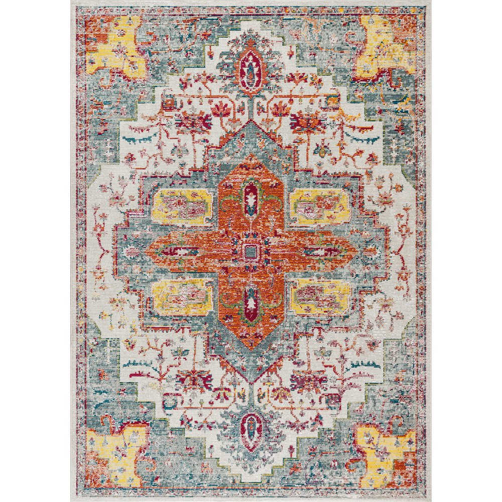 Zafra Vintage Medallion Area Rug. Picture 1