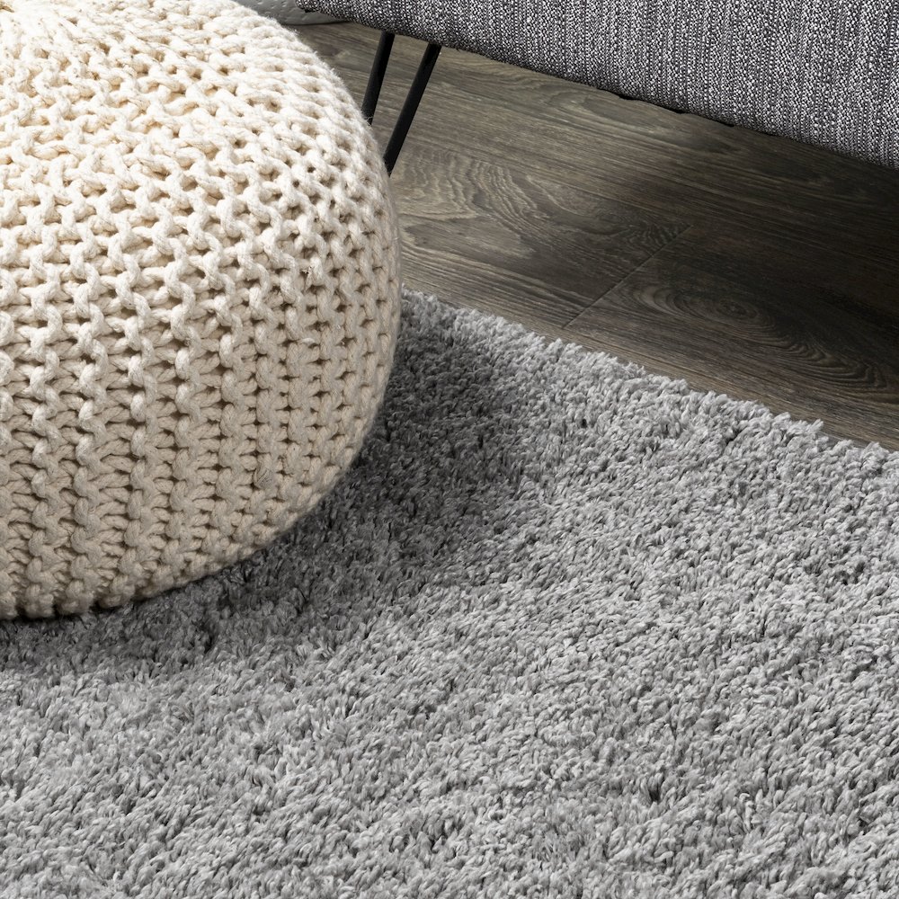 Groovy Solid Shag Area Rug. Picture 7