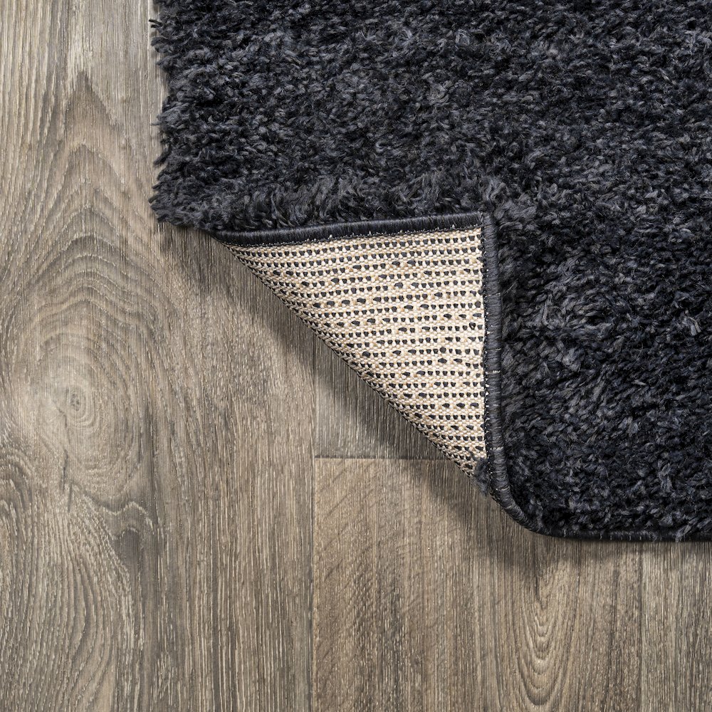 Groovy Solid Shag Area Rug. Picture 5