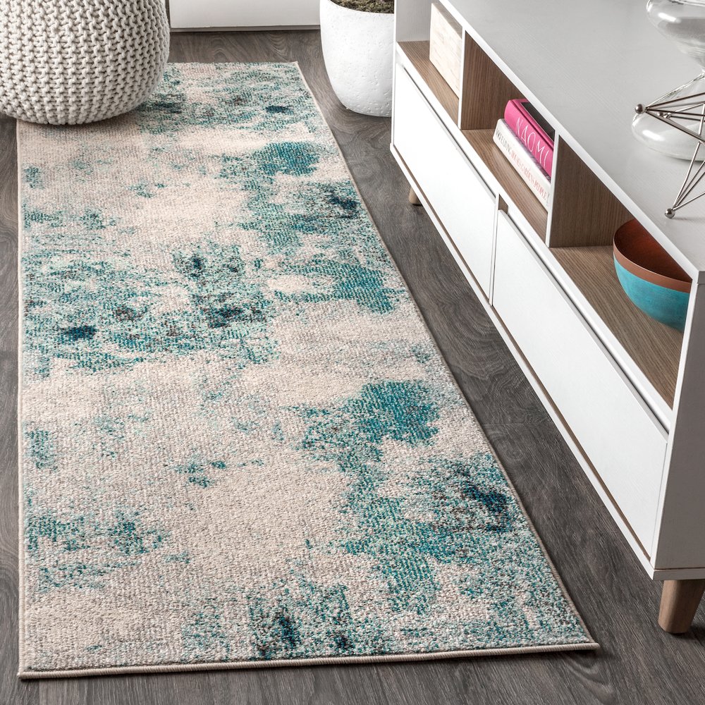 Contemporary Pop Modern Abstract Vintage Area Rug. Picture 2
