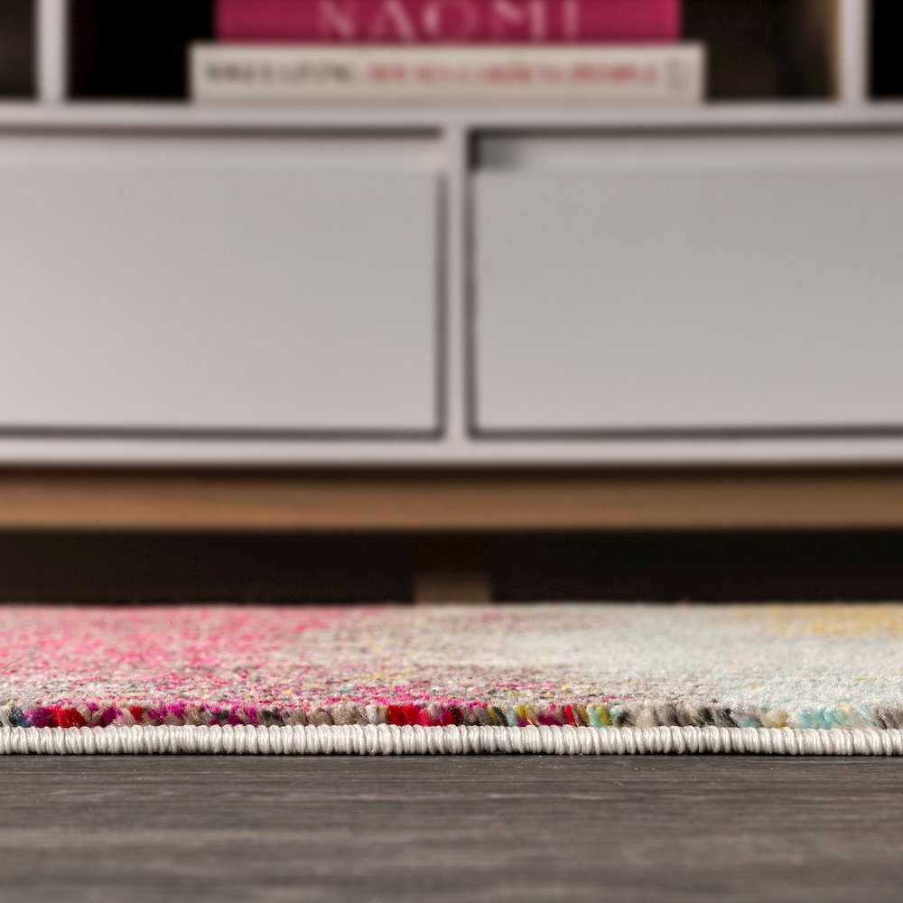 Style Contemporary Pop Modern Abstract Vintage Area Rug. Picture 9