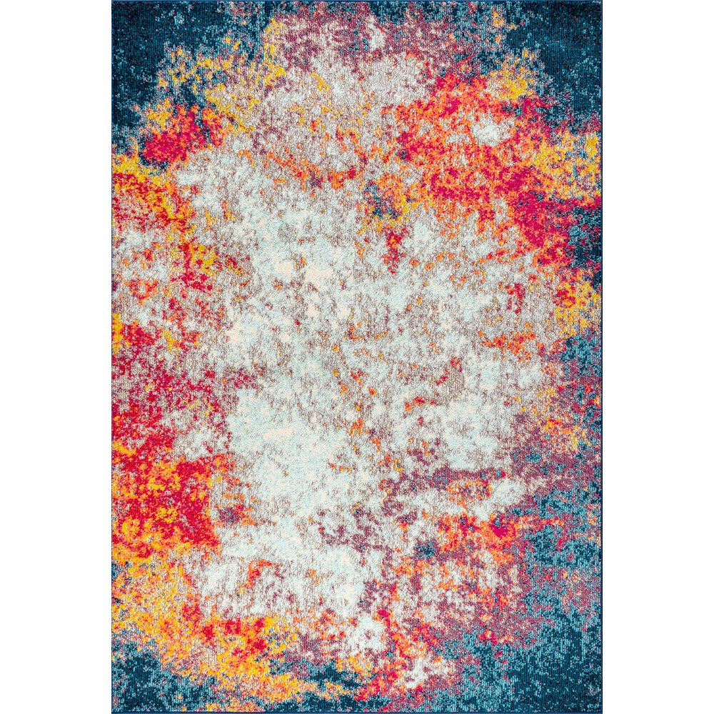 Contemporary Pop Modern Abstract Area Rug. Picture 1