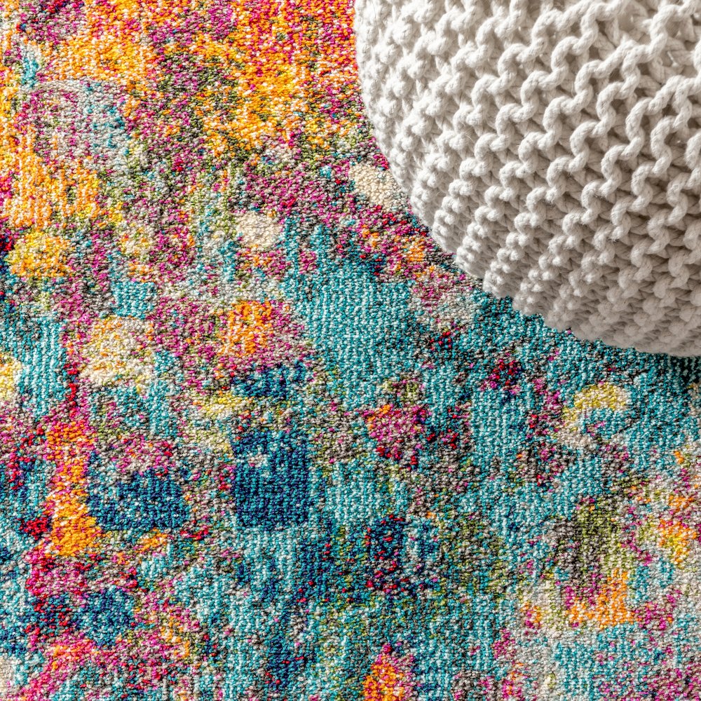 Inspired Contemporary Pop Modern Abstract Area Rug. Picture 6