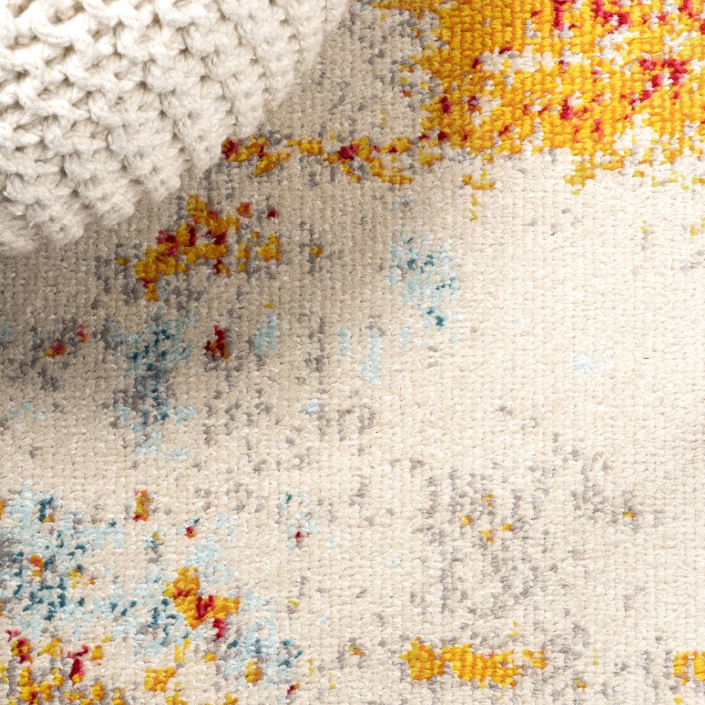 Sunset Modern Abstract Area Rug. Picture 7
