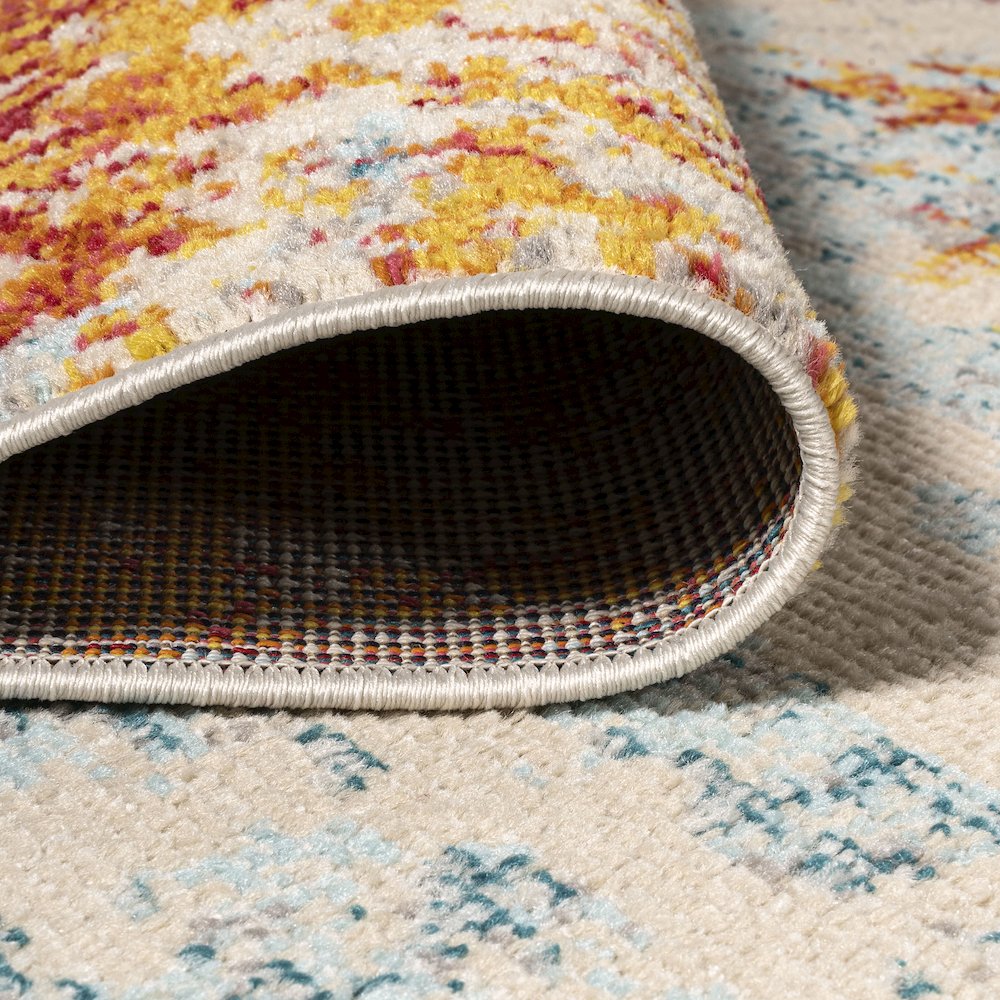 Sunset Modern Abstract Area Rug. Picture 9