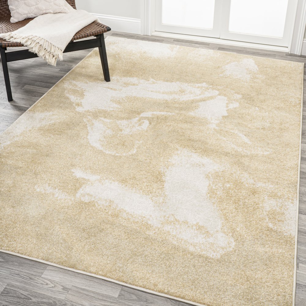 Petalo Abstract Two Tone Modern Area Rug. Picture 2