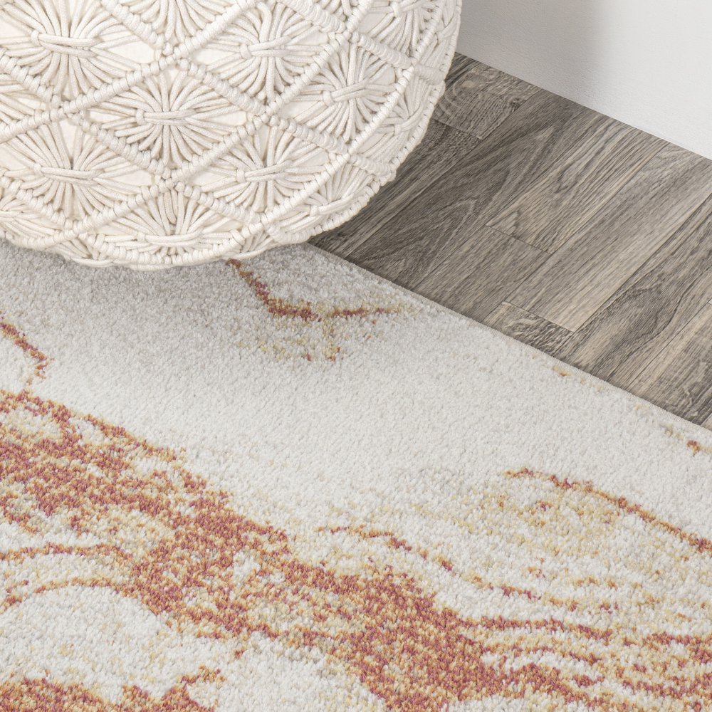 Marmo Abstract Marbled Modern Area Rug. Picture 7