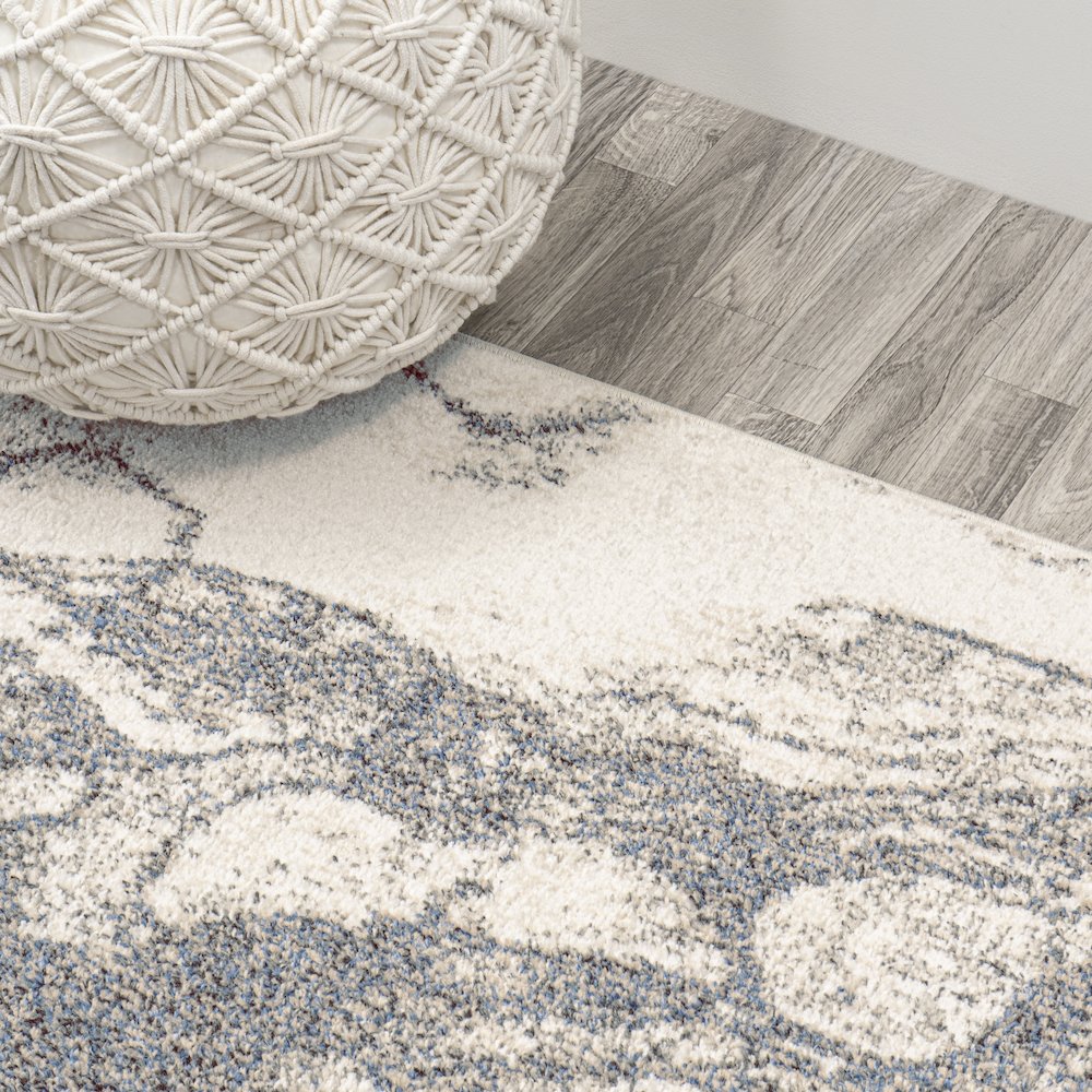Marmo Abstract Marbled Modern Area Rug. Picture 7