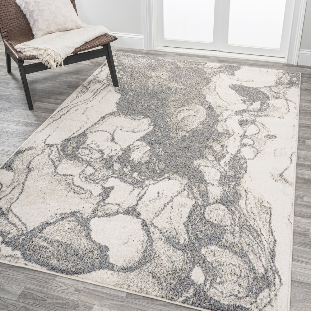 Marmo Abstract Marbled Modern Area Rug. Picture 2