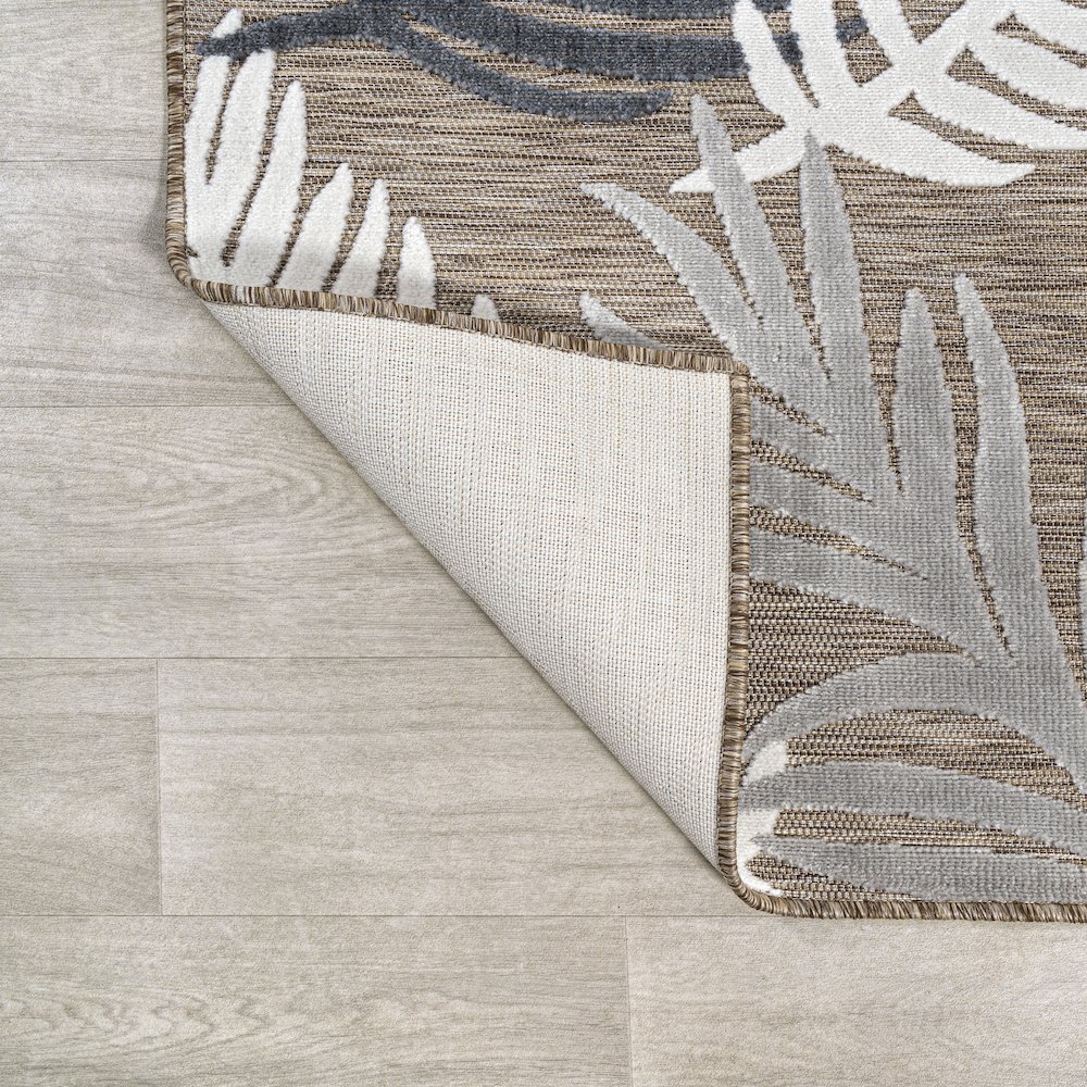Montego High-Low Tropical Palm Area Rug. Picture 6
