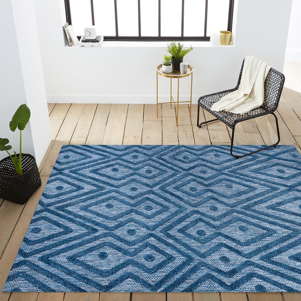 Balansat Moroccan Diamond Indoor/Outdoor Area Rug. Picture 16