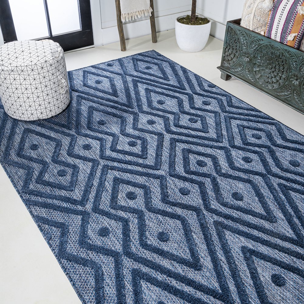 Balansat Moroccan Diamond Indoor/Outdoor Area Rug. Picture 4