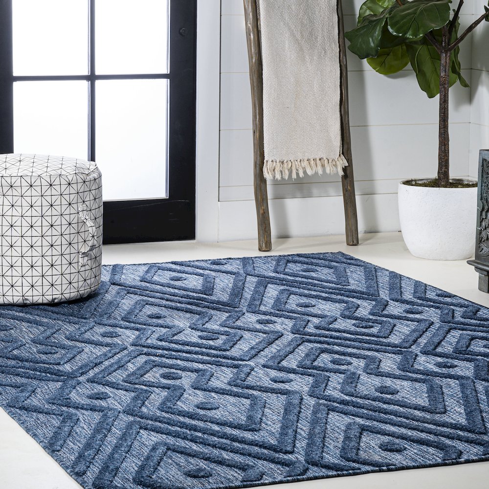 Balansat Moroccan Diamond Indoor/Outdoor Area Rug. Picture 5