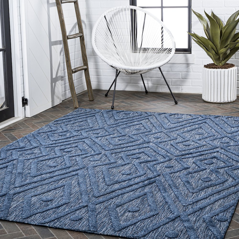 Balansat Moroccan Diamond Indoor/Outdoor Area Rug. Picture 9
