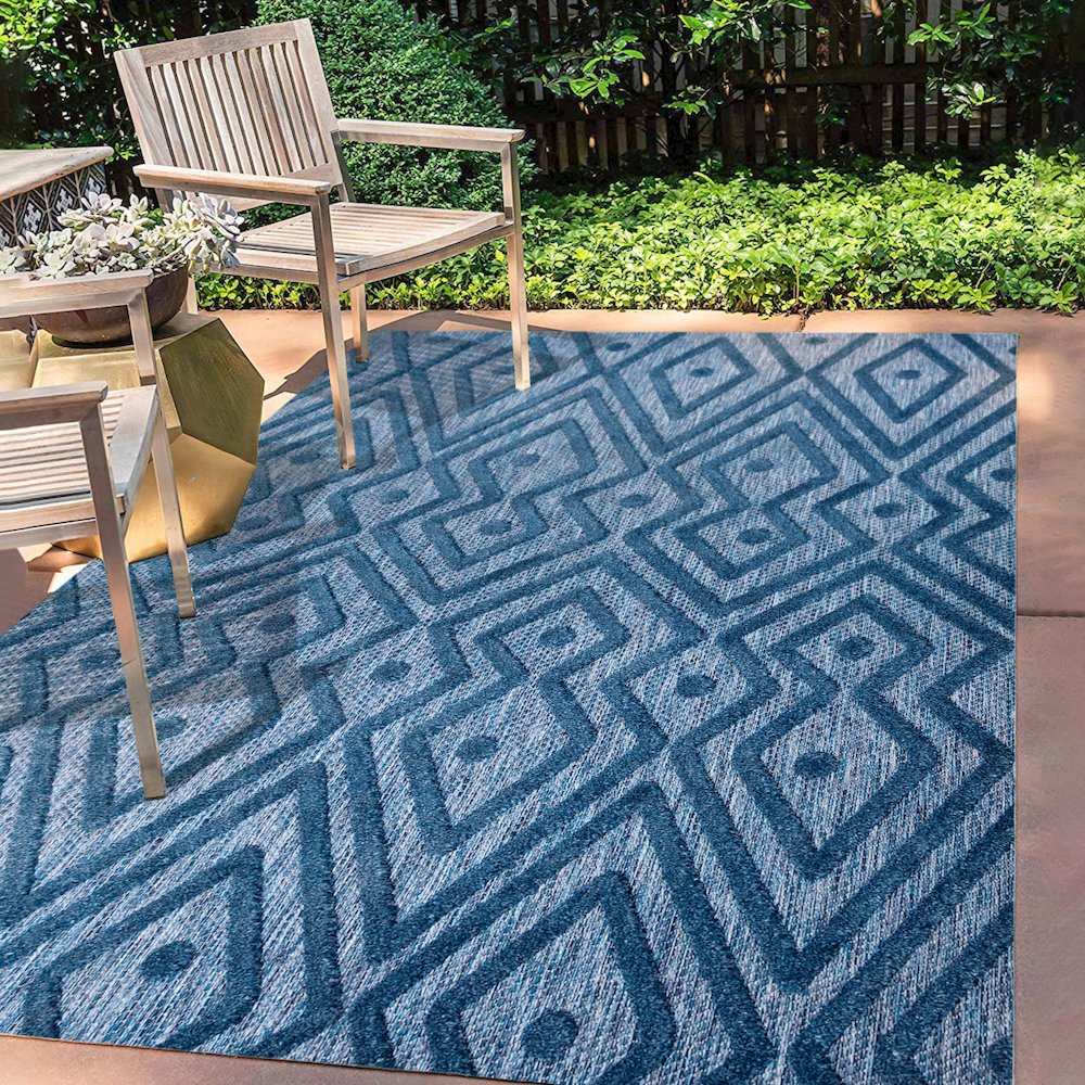 Balansat Moroccan Diamond Indoor/Outdoor Area Rug. Picture 6