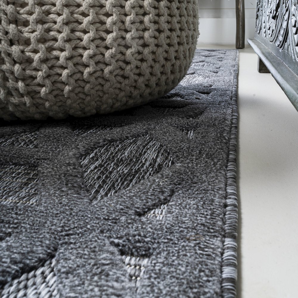 Talaia Neutral Geometric Indoor/Outdoor Area Rug. Picture 14