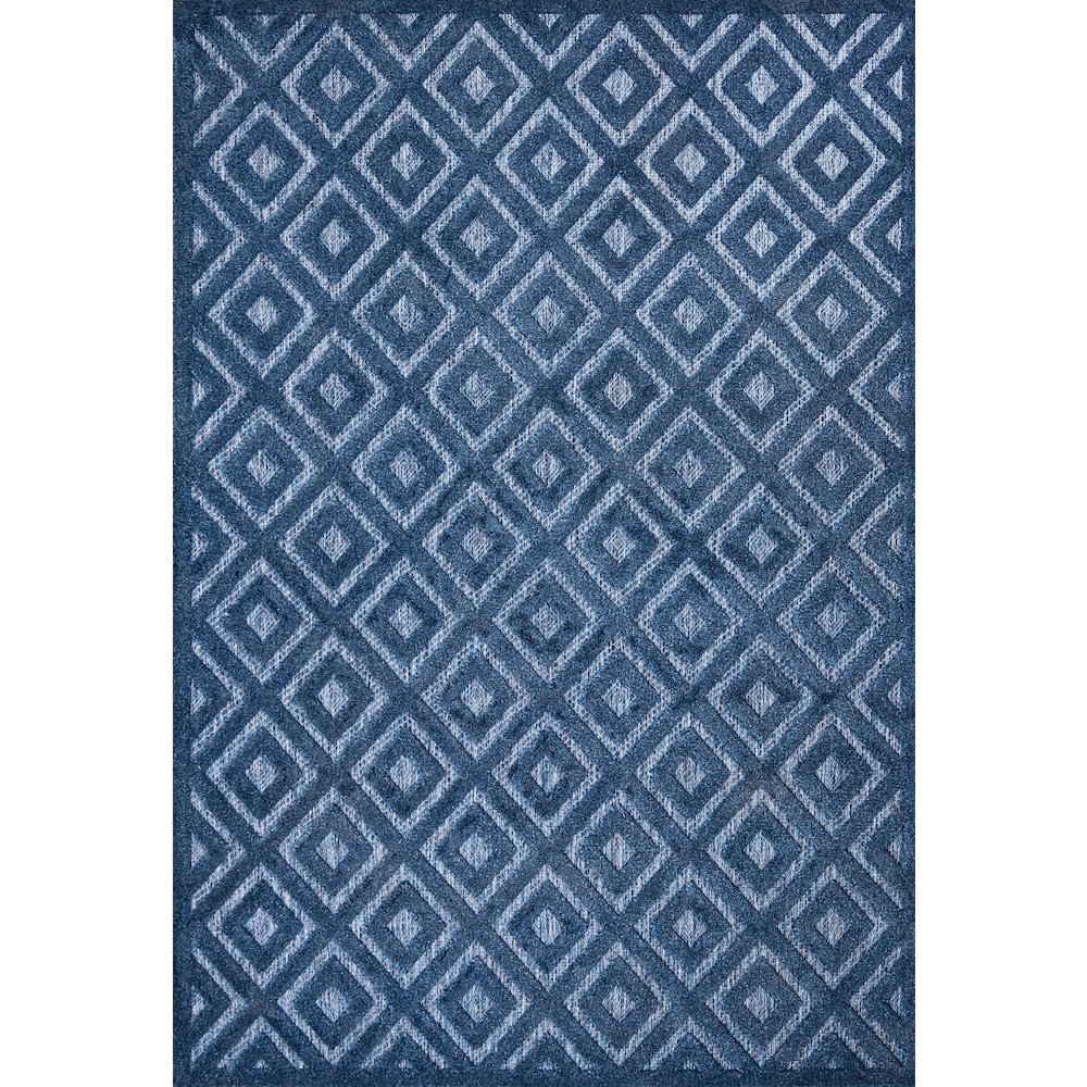 Portmany Neutral Diamond Trellis Indoor/Outdoor Area Rug. Picture 1