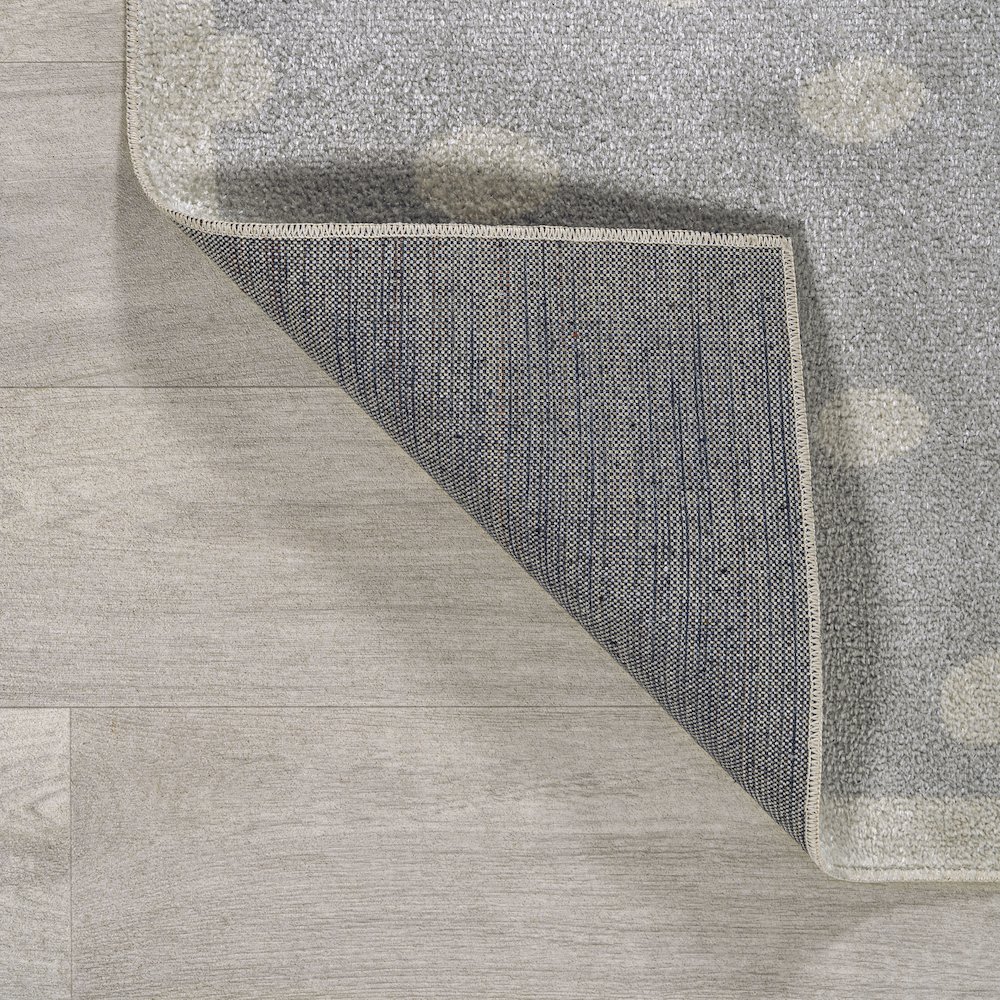 Minha Rainbow Dot Modern Machine Washable Area Rug. Picture 6