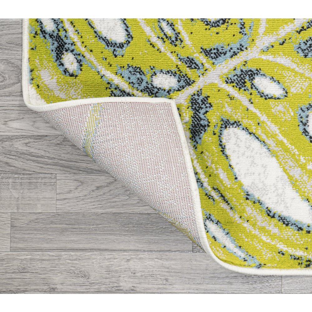 Monstera Tropical Leaves Area Rug. Picture 6
