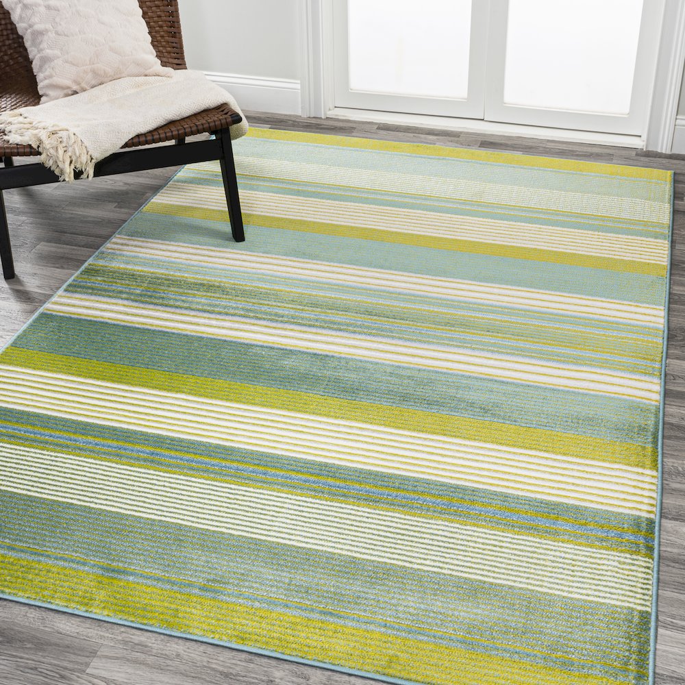 Duxbury Gradient Ticking Striped Area Rug. Picture 2