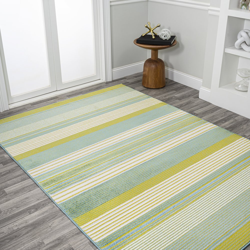 Duxbury Gradient Ticking Striped Area Rug. Picture 4