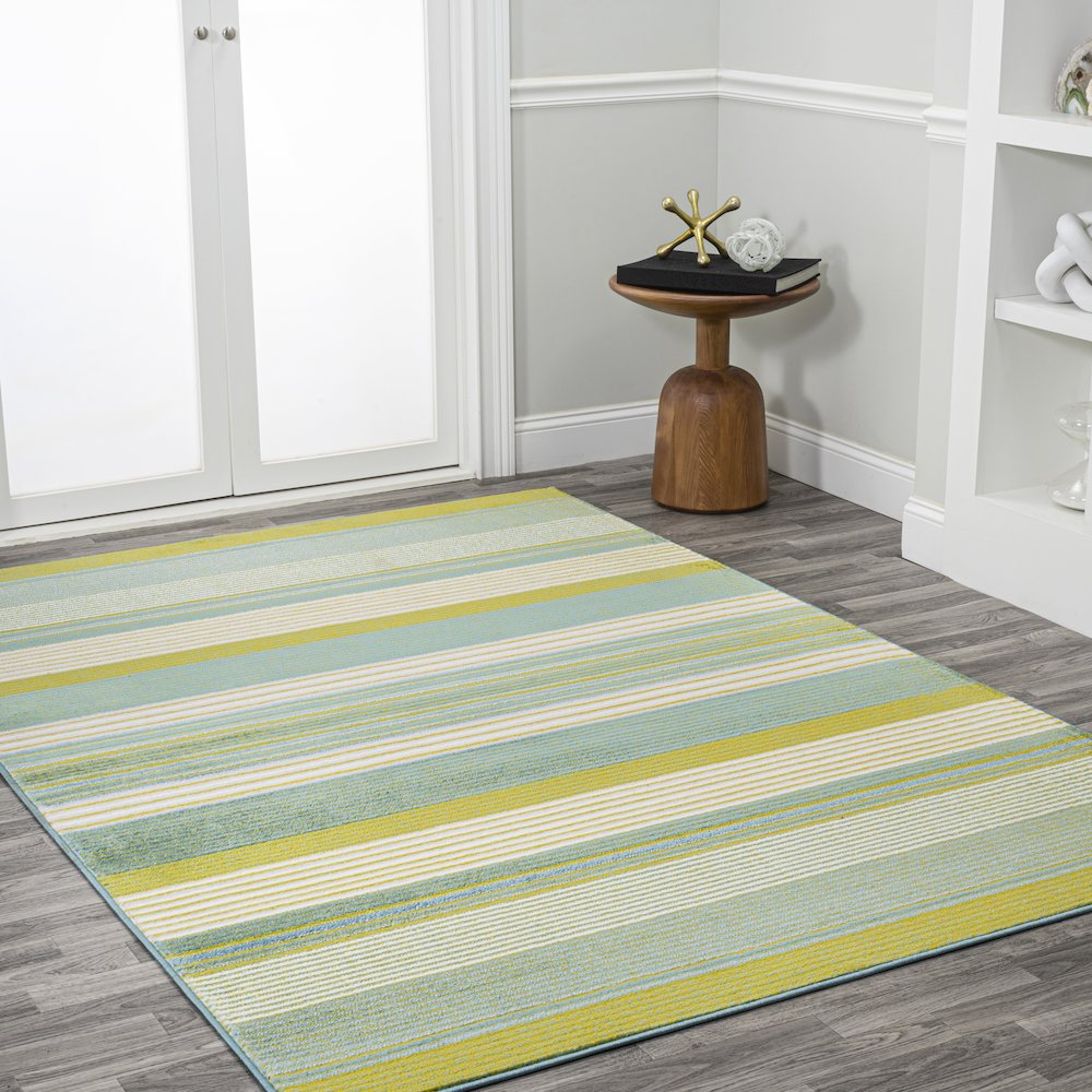 Duxbury Gradient Ticking Striped Area Rug. Picture 5