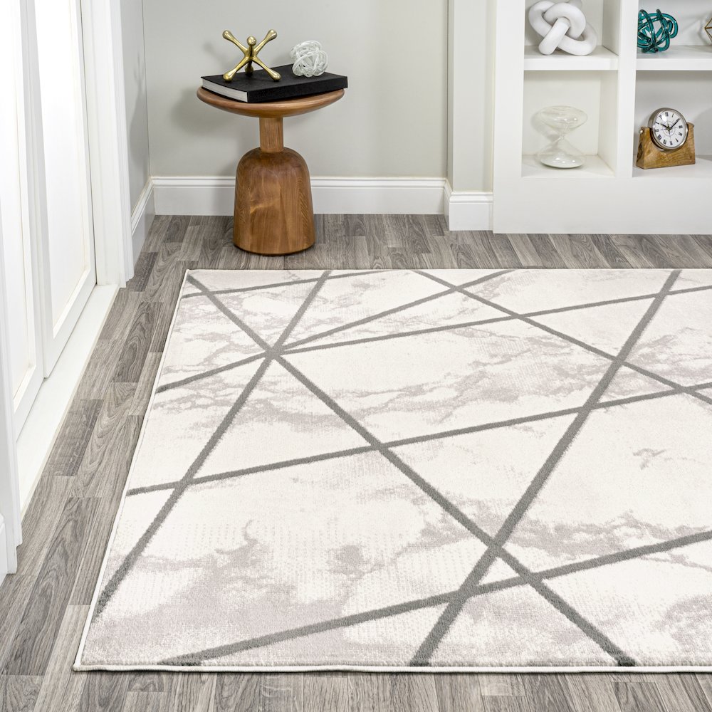 Patras Modern Geometric Marbled Area Rug. Picture 3