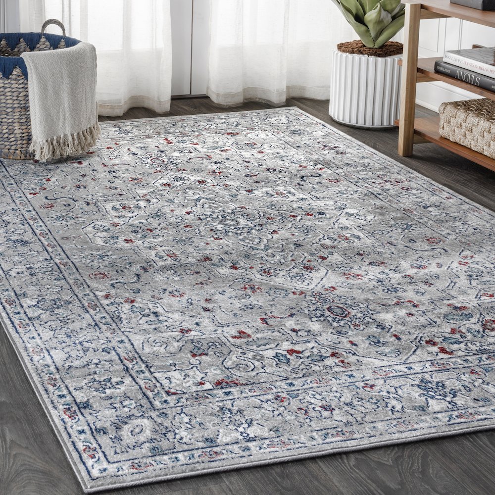Sierra Modern Persian Vintage Medallion Area Rug. Picture 2