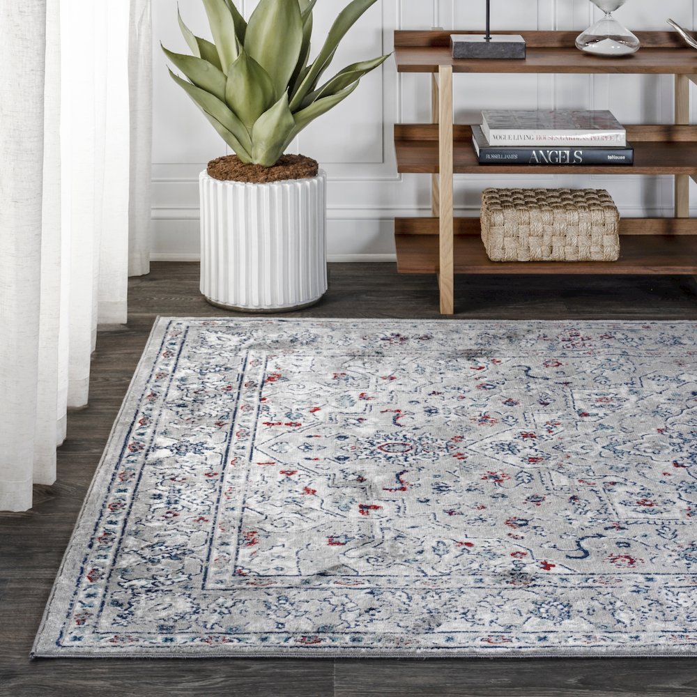 Sierra Modern Persian Vintage Medallion Area Rug. Picture 3