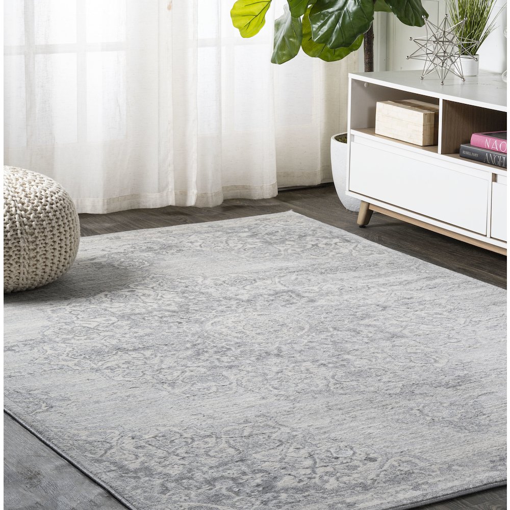 Modern Persian Vintage Moroccan Medallion Area Rug. Picture 2