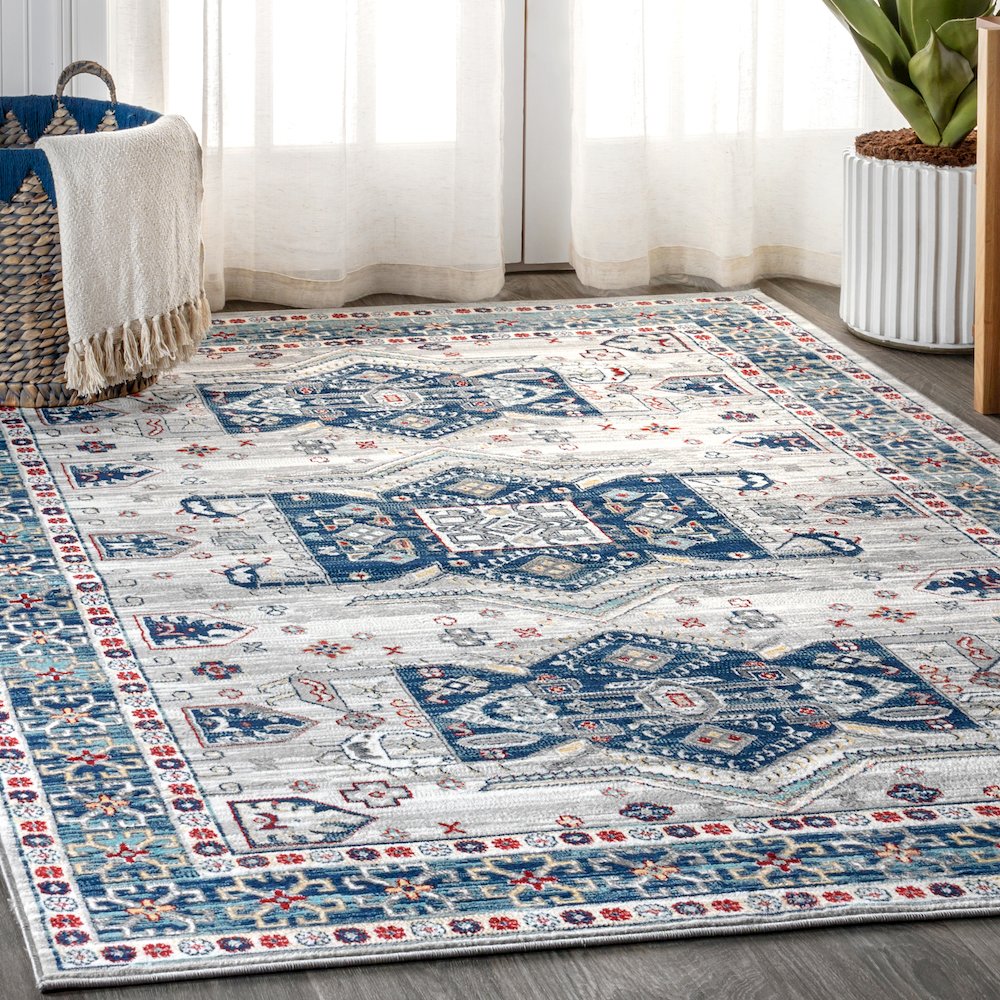 Kasbah Modern Persian Vintage Medallion Area Rug. Picture 2