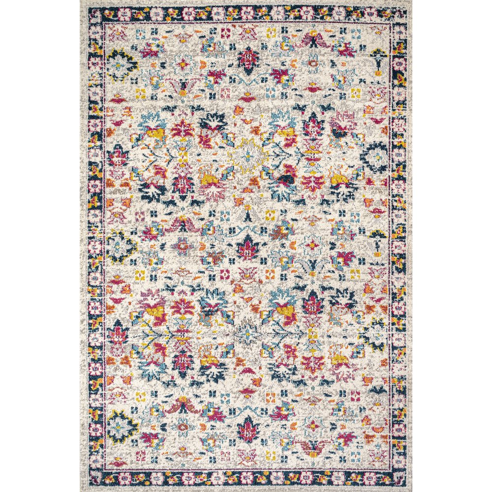 Alfombra Modern Persian Boho Floral Area Rug. Picture 1