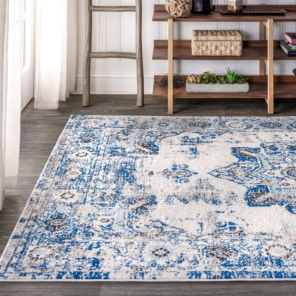 Ashley Modern Persian Boho Vintage Medallion Area Rug. Picture 3
