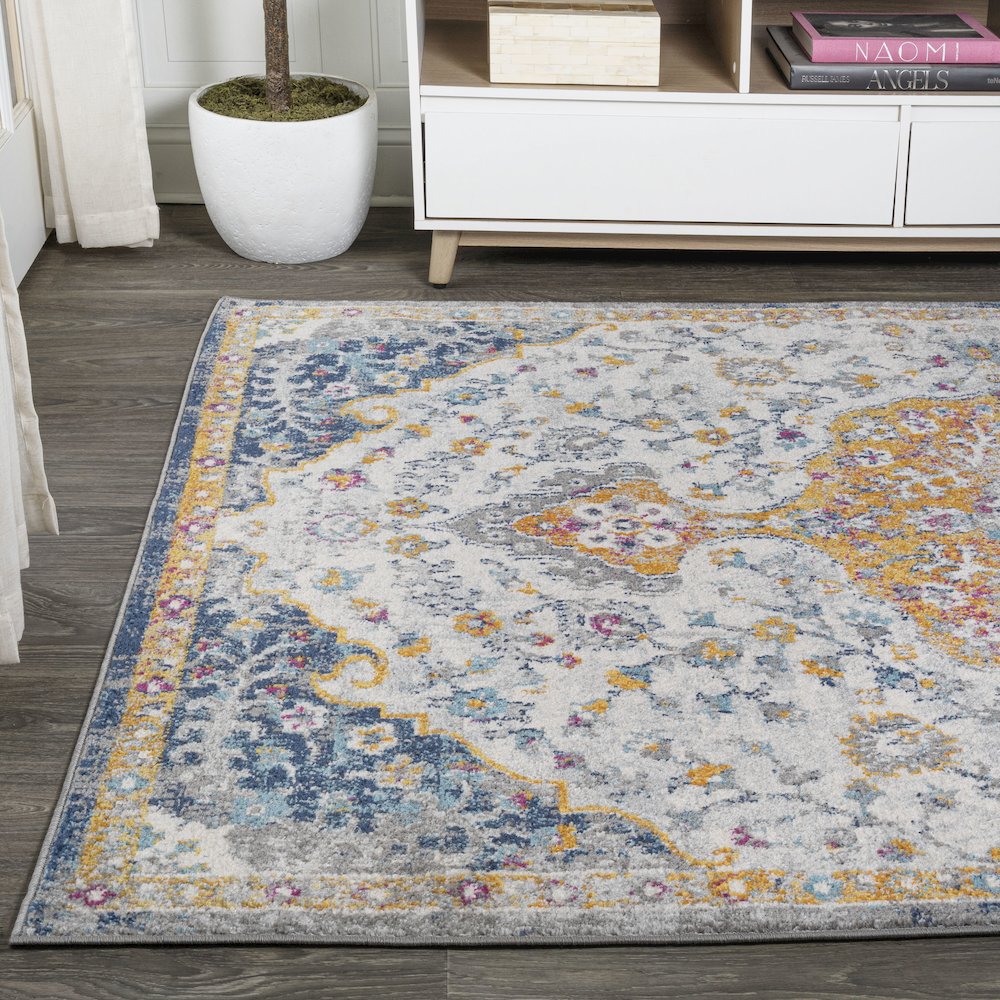 Lorena Ornate Boho Medallion Area Rug. Picture 3