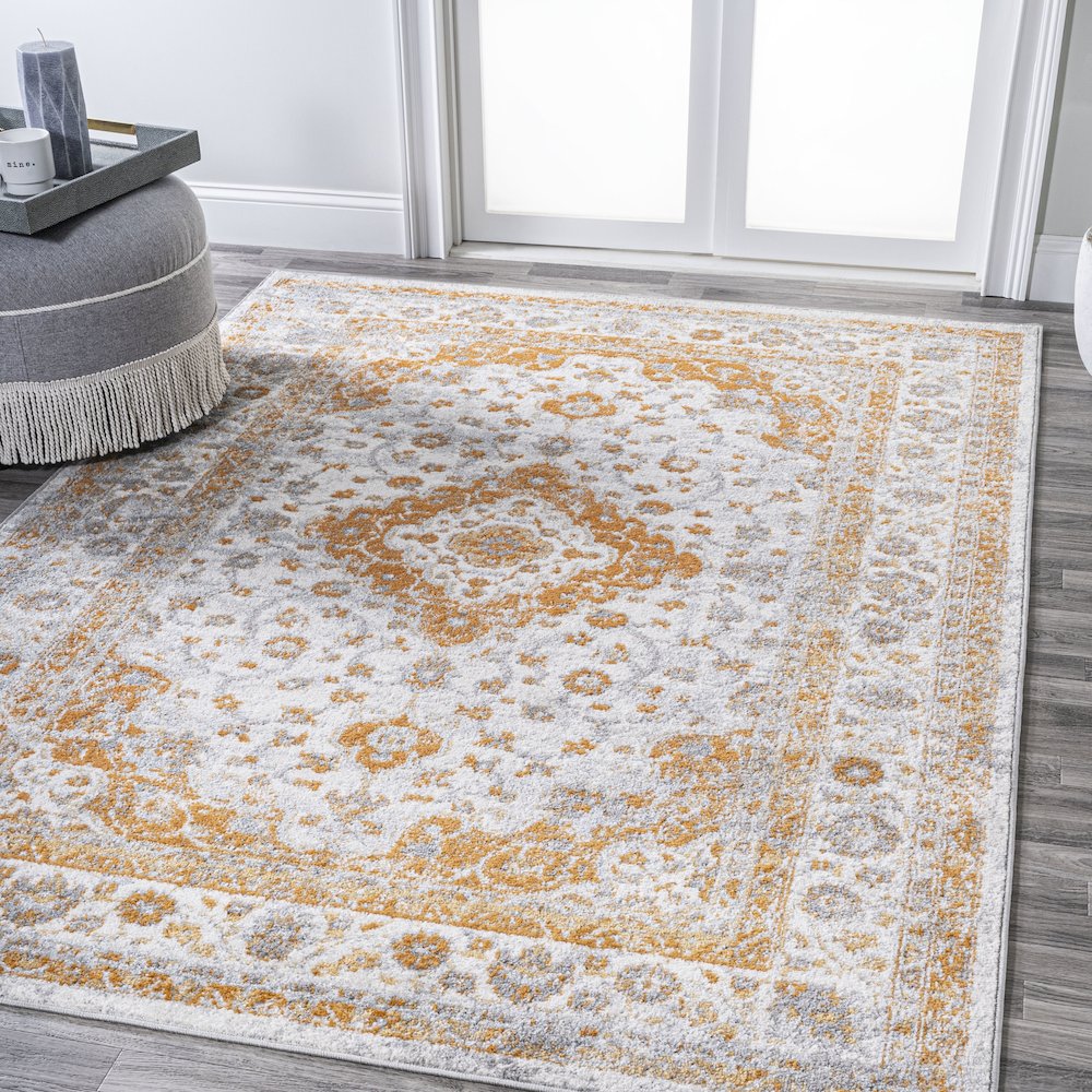 Indhira Ornate Medallion Persian Area Rug. Picture 2