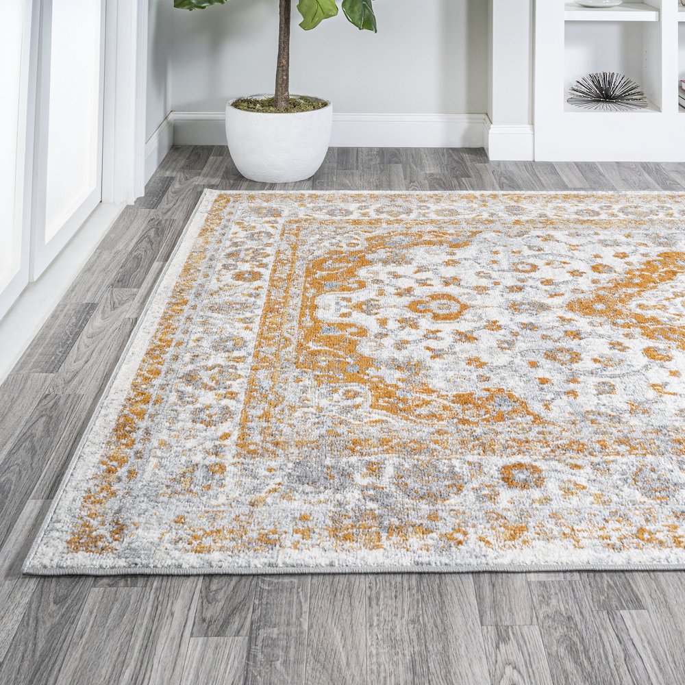 Indhira Ornate Medallion Persian Area Rug. Picture 3