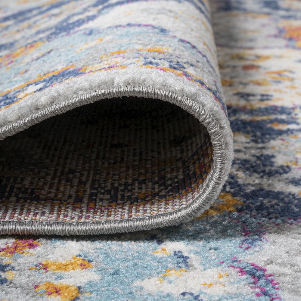 Kirman Bohemian Medallion Area Rug. Picture 10
