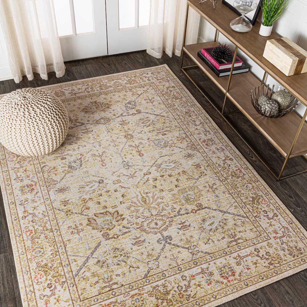 Alba Modern Faded Peshawar Area Rug. Picture 2