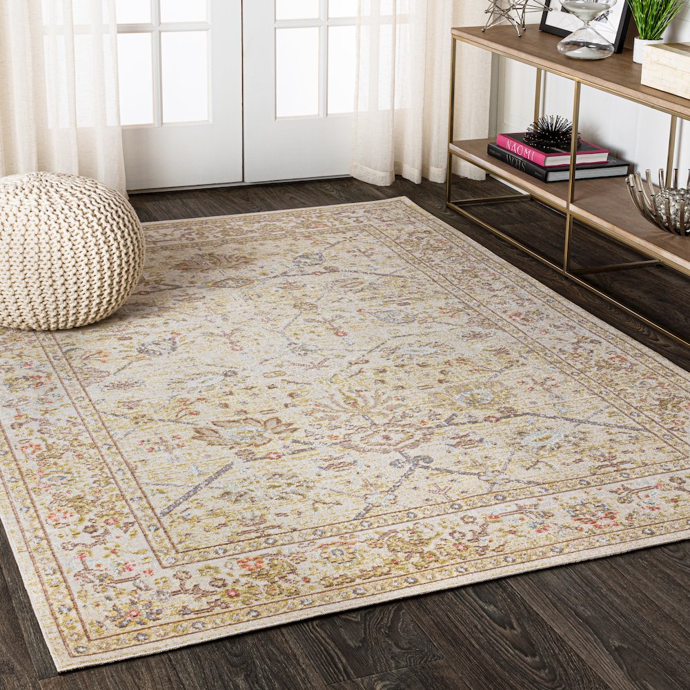 Alba Modern Faded Peshawar Area Rug. Picture 3