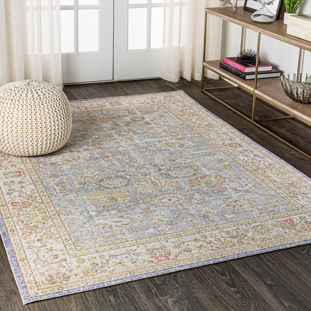 Alba Modern Faded Peshawar Area Rug. Picture 3