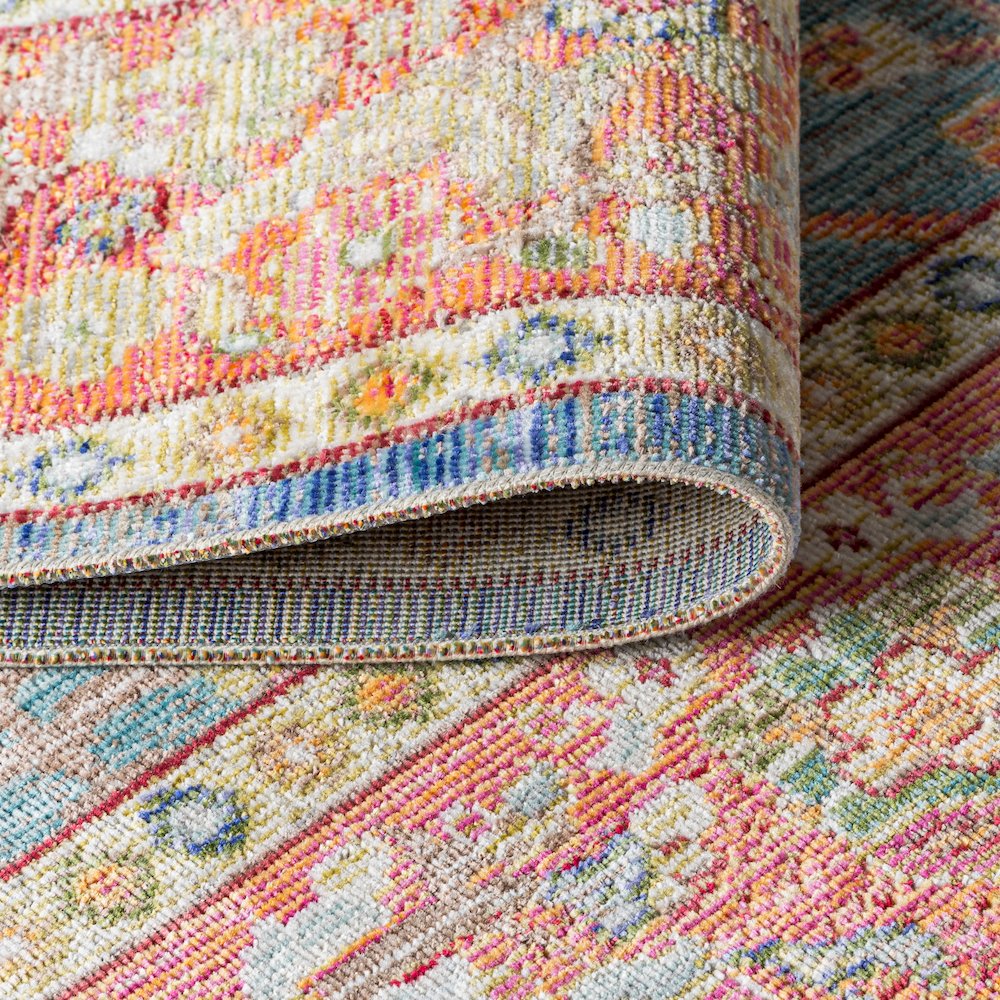 Alba Modern Faded Peshawar Area Rug. Picture 8