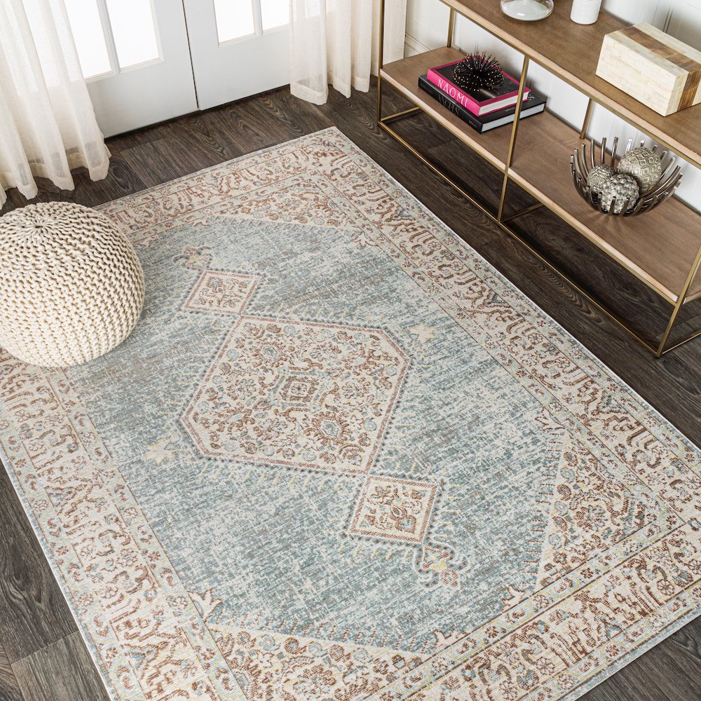 Lila Modern Tribal Medallion Area Rug. Picture 2