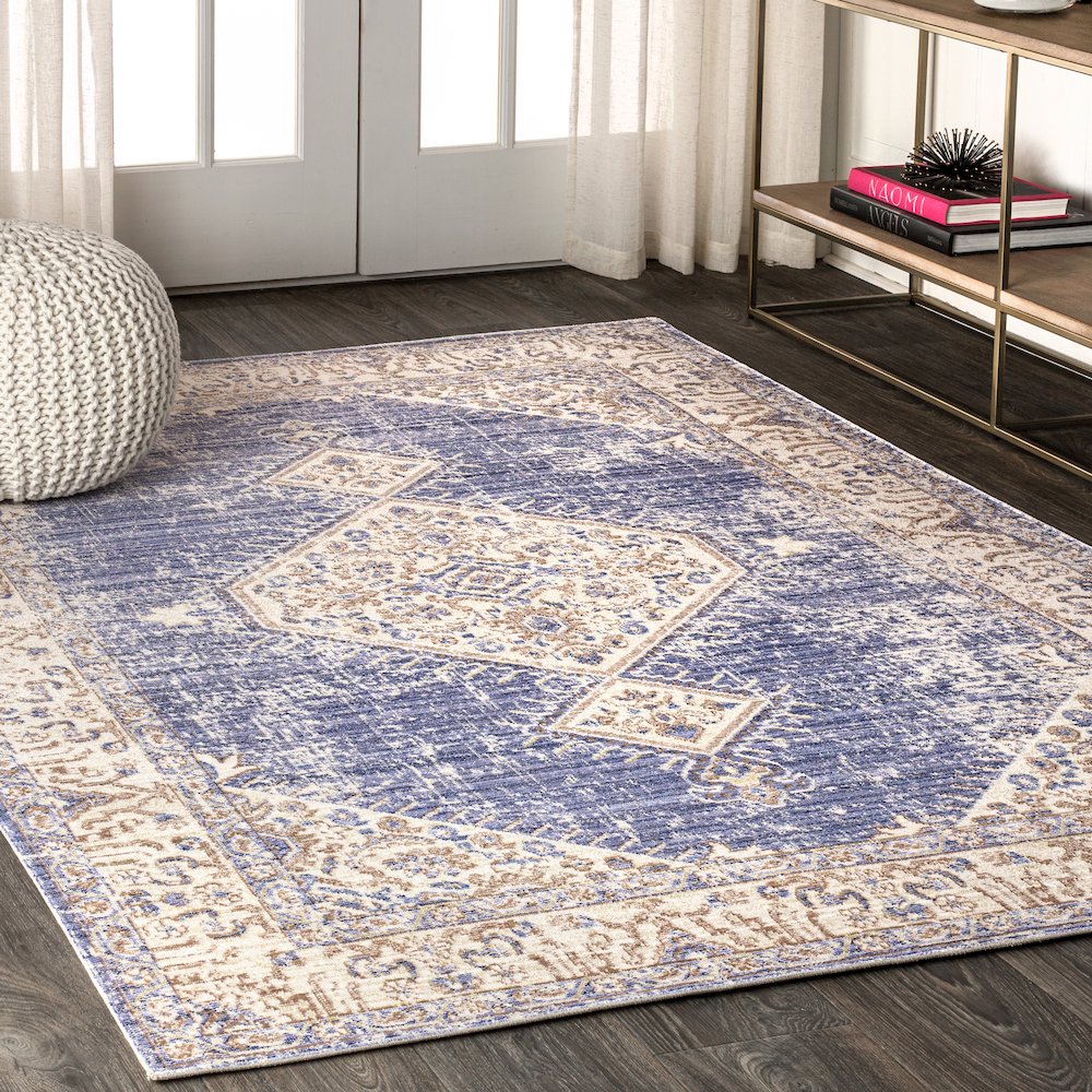 Lila Modern Tribal Medallion Area Rug. Picture 3