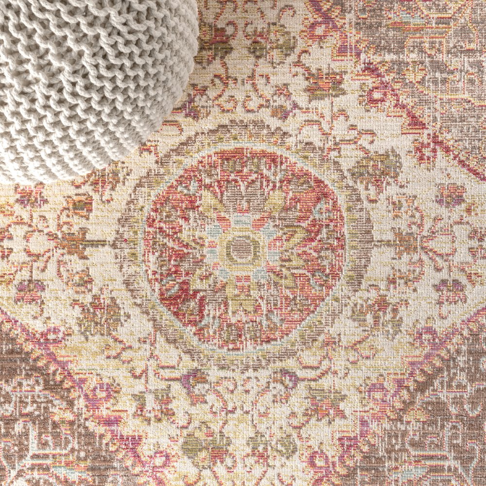 Petras Modern Ornate Medallion Area Rug. Picture 6