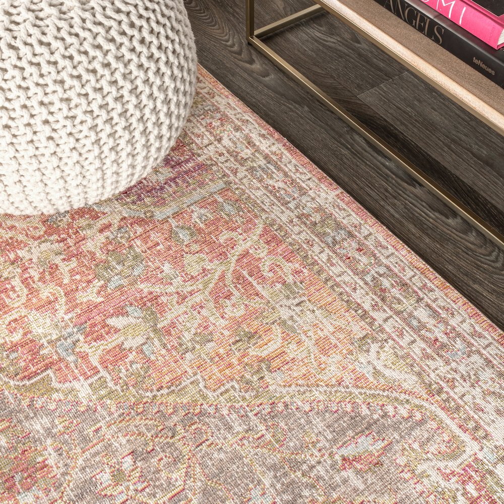 Petras Modern Ornate Medallion Area Rug. Picture 7