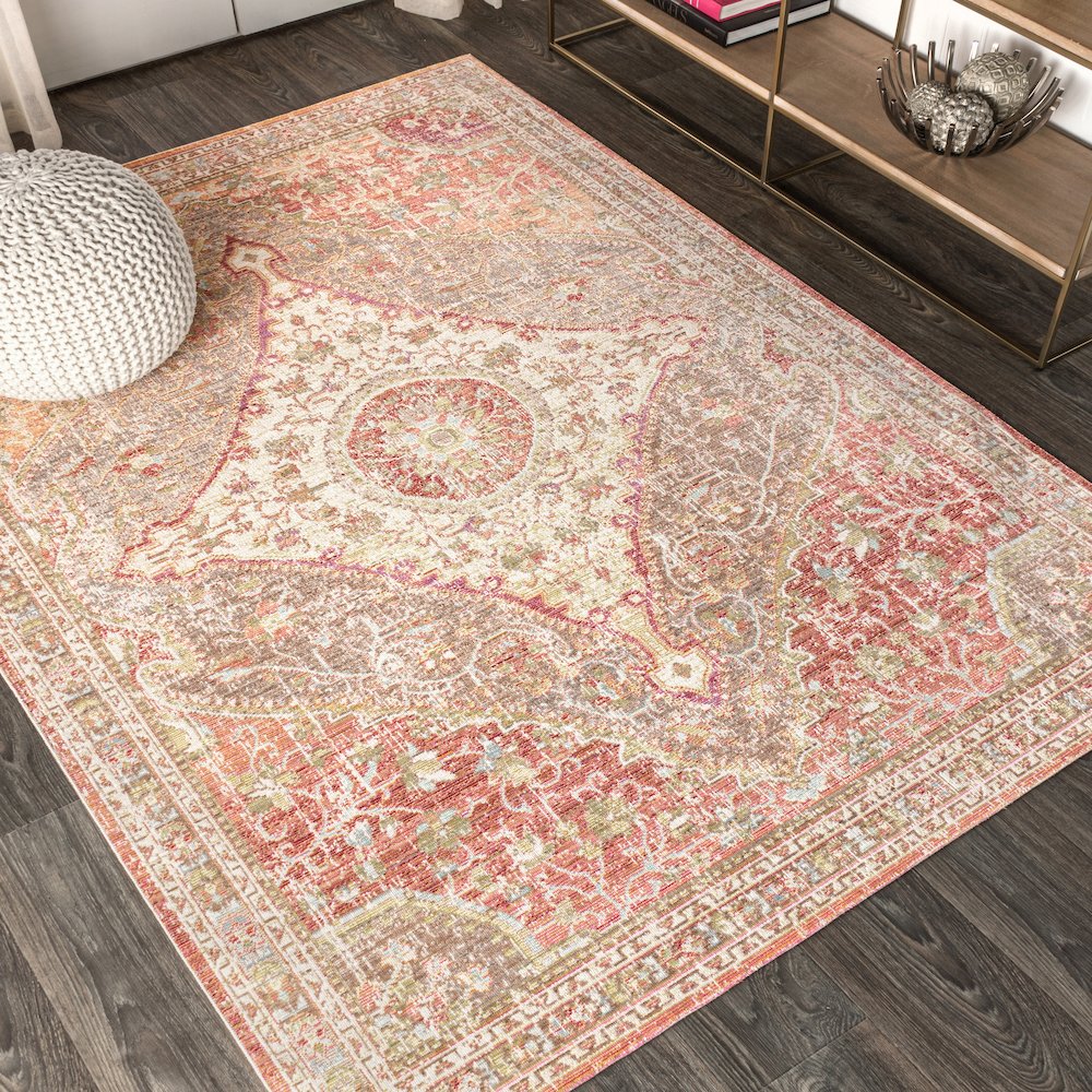 Petras Modern Ornate Medallion Area Rug. Picture 2