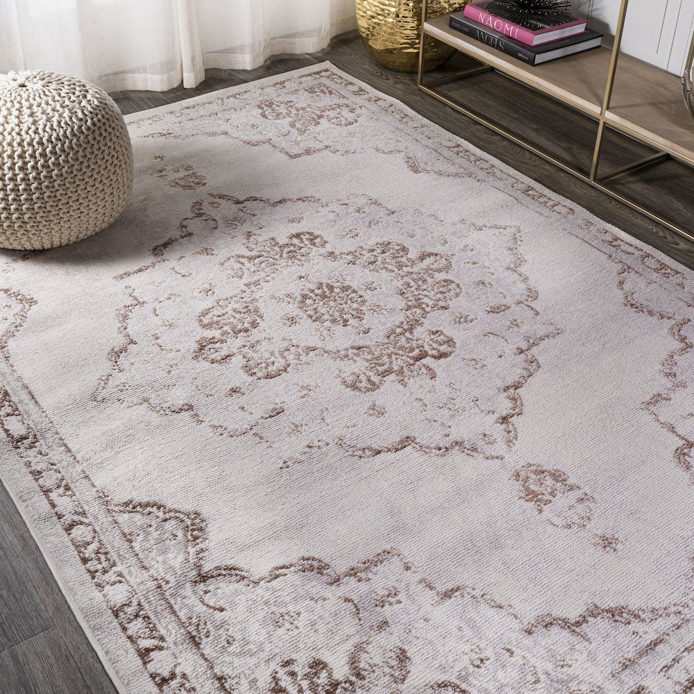 Alhambra Ornate Medallion Modern Area Rug. Picture 4