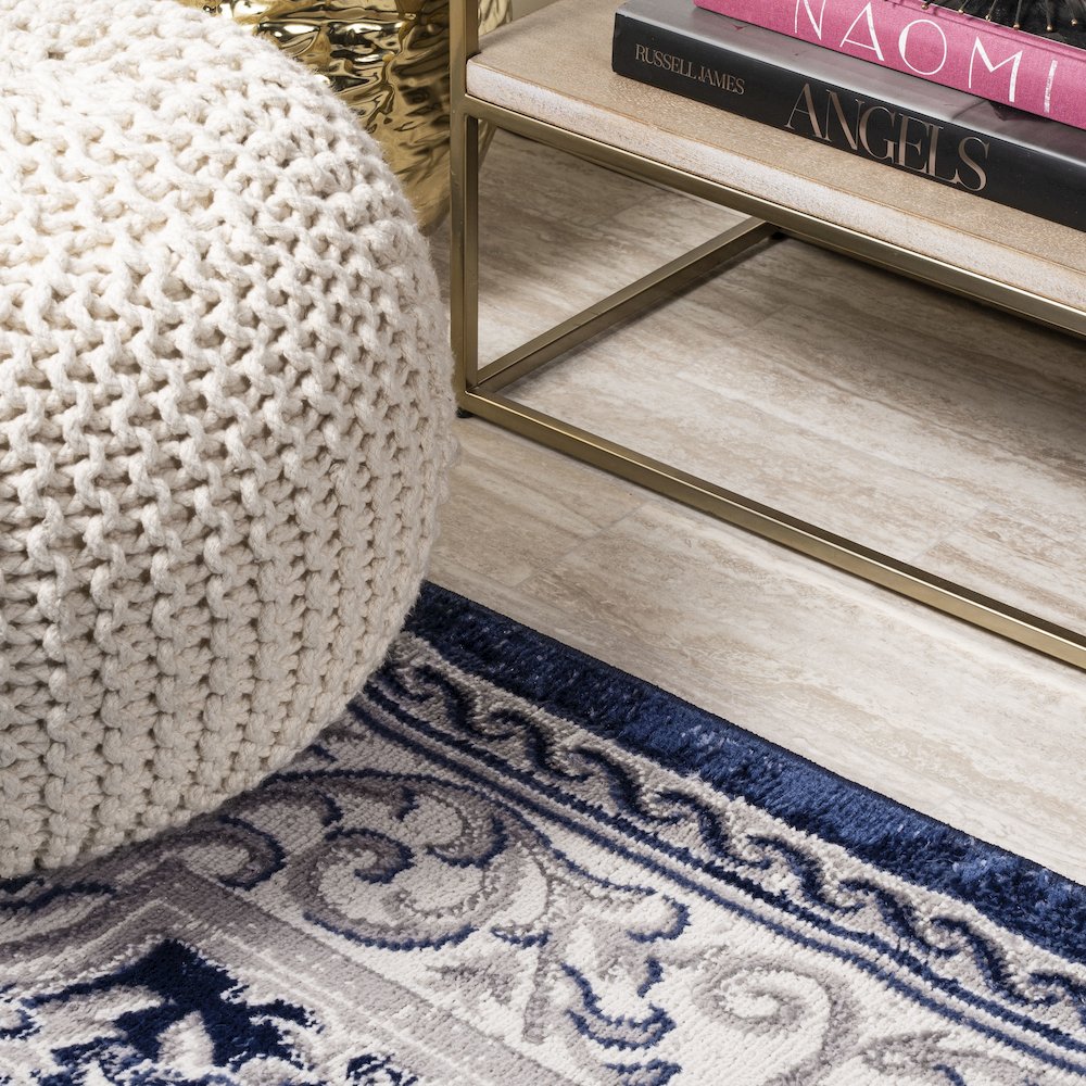 Rosalia Cottage Medallion Area Rug. Picture 7